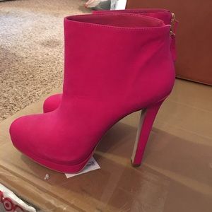 Hot Pink Steven by Steve Madden Booties