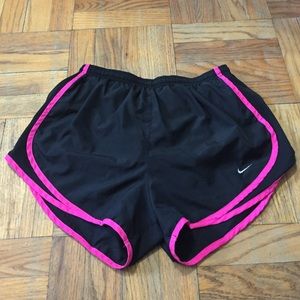 Black and pink Nike shorts