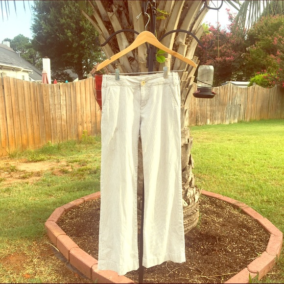 Banana Republic size 2 striped seer sucker pants