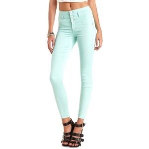 Mint High Waisted Skinny Jeans