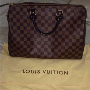 Louis vuitton authentic speedy 35 handbag