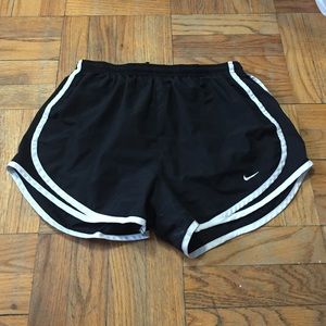 Black and white Nike shorts