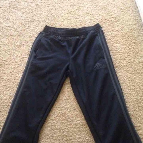 Adidas black and grey Trainers/track pants