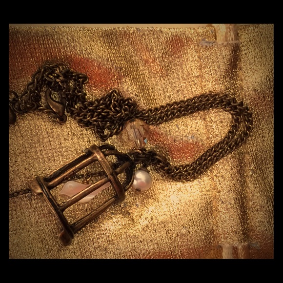 Bird cage necklace