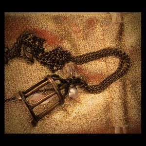 Bird cage necklace