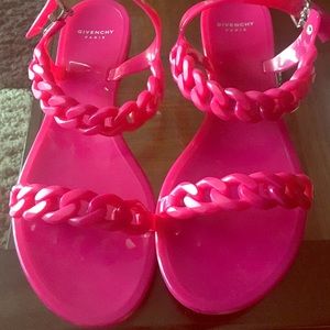 Women's Givenchy Chain Link Jelly Sandals