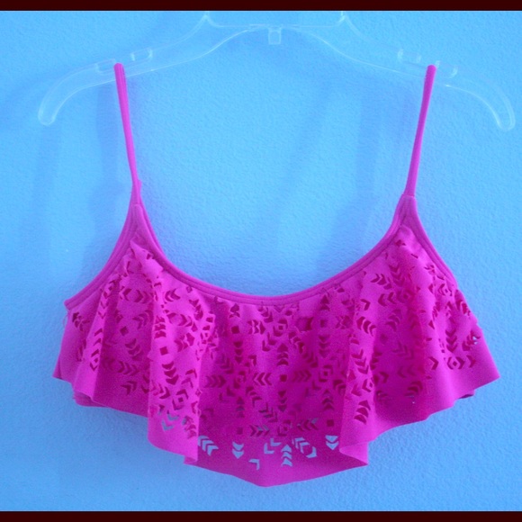 Pink rip curl bikini top