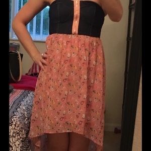 Flower high/low dress. Size Small