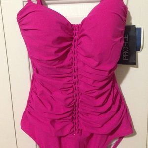 Profile by Gottex Pink One Piece