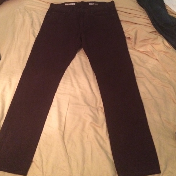 Burgundy slim fit jeans