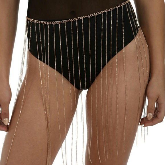 Gold Fringe Belt