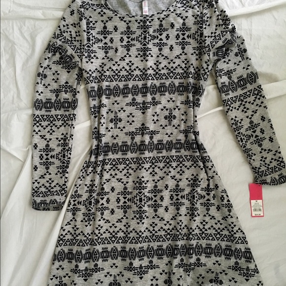 Long sleeve cotton dress