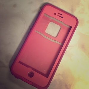 I phone 6 pink lifeproof case USED