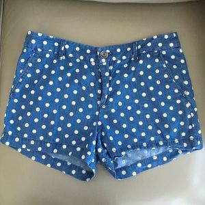 Gap polka dot Jean shorts