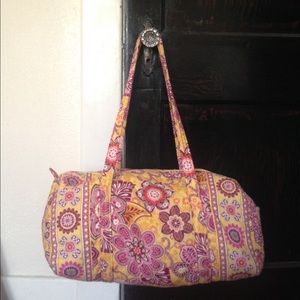 Vera Bradley Duffel Bag in Bali Gold