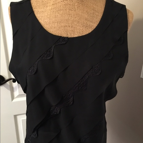 Ann Taylor Black Sleeveless Top