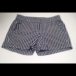 J. Crew Navy Gingham Short 3" Inseam