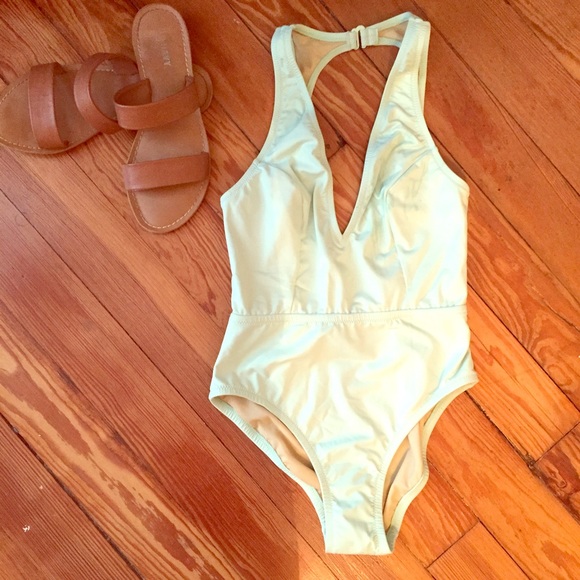 J. Crew Other - Jcrew Open-Back Mint One-Piece Swimsuit