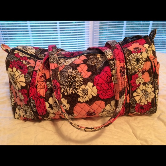 Vera Bradley Small Duffel mocha rouge