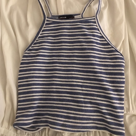 Striped crop top - Picture 1 of 2