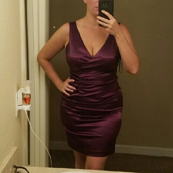 Betsy & Adam plum dress