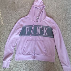 PINK Zip-Up Sweater