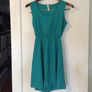 Open back mini dress