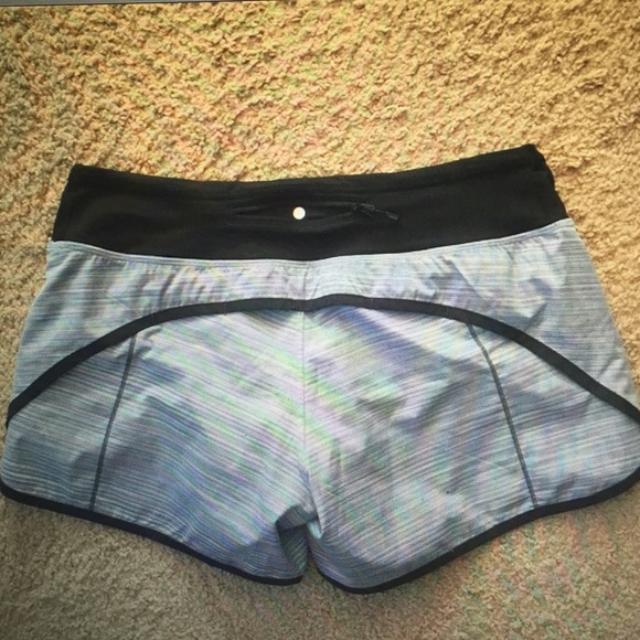 Lululemon speed shorts twisted stripe caspian blue - Picture 3 of 4