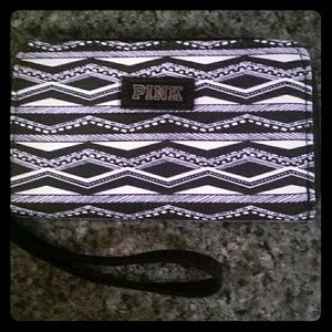 VS Pink Aztec wristlet--NWOT
