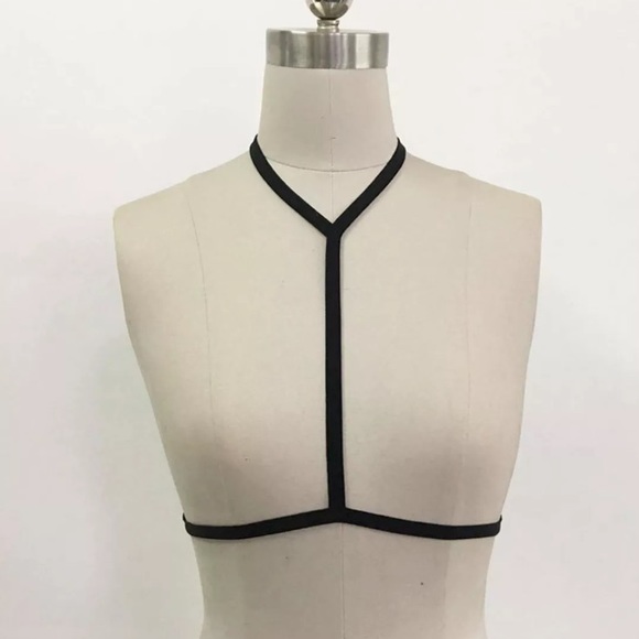 🌿Delicate🌿Elastic Cage Bralette Lingerie Harness - Picture 2 of 5