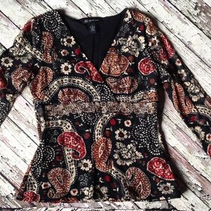 INC top with beaded accent🎉host pick