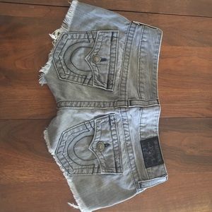 True Religion Joey Cut-Off Shorts