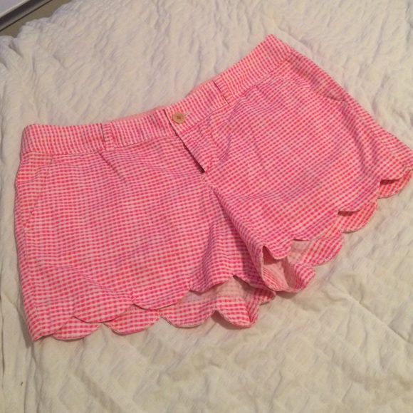 Lily Pulitzer Pink gingham buttercup shorts