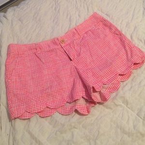 Lily Pulitzer Pink gingham buttercup shorts