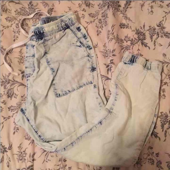 Women's Acid Wash Joggers NWOT