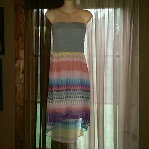 Very cute like new strapless high low dress