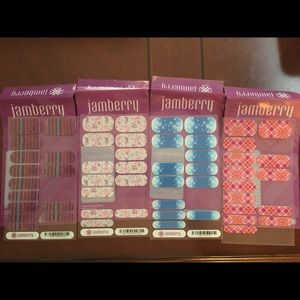 4 SETS OF JAMBERRY NAIL WRAPS