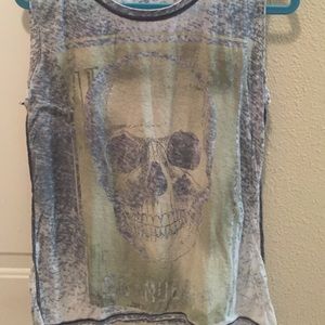 Gypsy Warrior Skull Muscle Tee