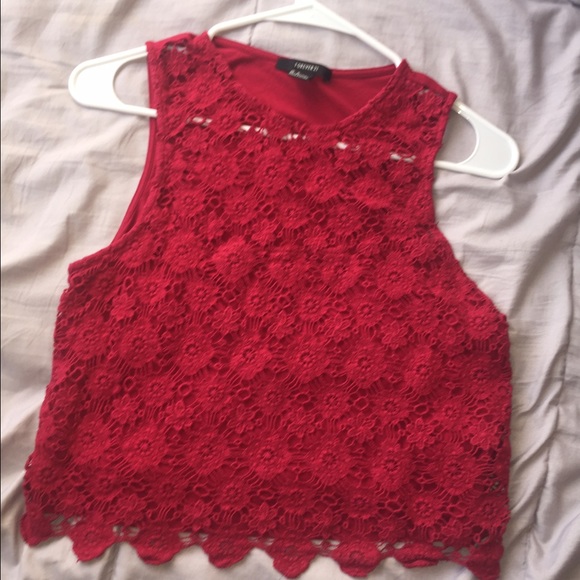 Red Crop Top