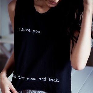 I love you to the moon and back tank