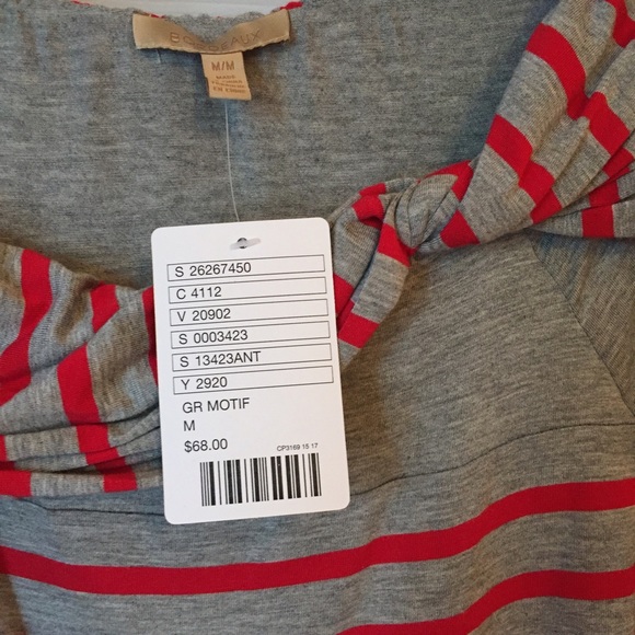 Anthropologie Bordeaux Sawyer Boatneck Tee - M - Picture 3 of 4
