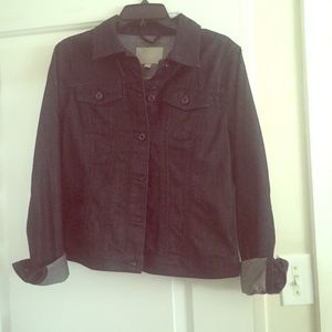 Banana Republic dark-washed jean jacket