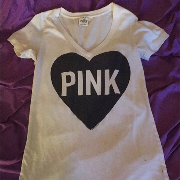 PINK V-neck Tee