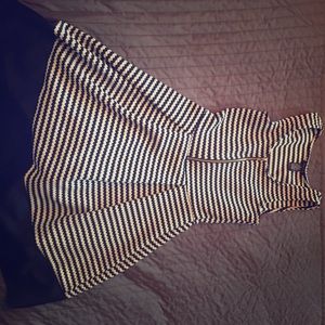 Darling blue and white striped dress!