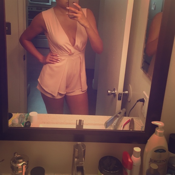 Pale pink romper
