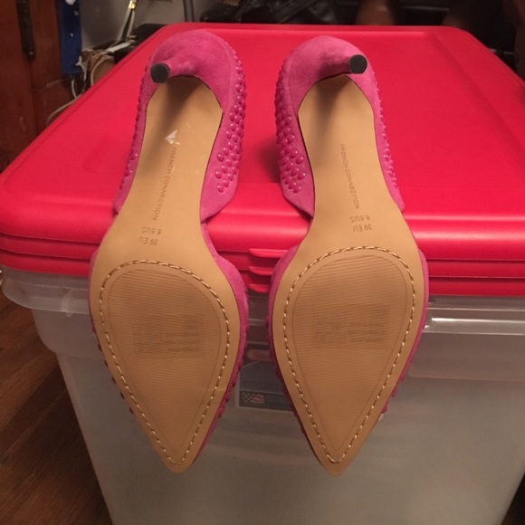 French connection studded pink heels - Picture 3 of 4