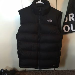 Men's Black North Face Vest