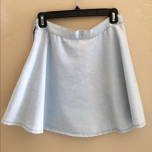 baby blue skater skirt