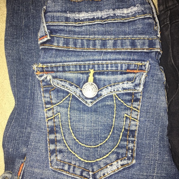 Lil girls authentic True Religion jeans size 12 - Picture 1 of 1