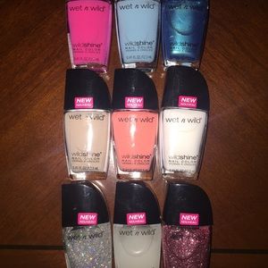 BRAND NEW 9 WET N WILD NAIL POLISHES